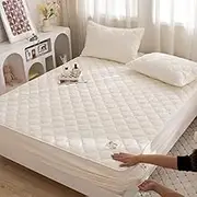 Bedding Fitted Sheet 100x200,Sheets,Quilted Thick Fitted Bed Sheet with Elastic Band Velvet Mattress Cover Luxury Bedding Queen King