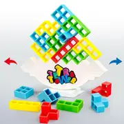 16x Team Toys Gifts For Kids & Adults Tetra Tower Balance Stacking Blocks Game
