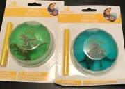 Lot Set of 2, Dinosaur Dino Ooze Triceratops Stegosaurus Trex Pterodactyl Inflat