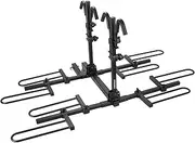 [Venzo] 2" Hitch Receiver Mounted 2 or 4 Bike Rack - Platform Style Carrier for Car SUV Truck Tow Trailer - Sturdy & Rust Proof