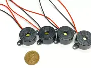 4 Pieces Buzzer alarm active piezo 3v 5v 6v 12v 24v continuous sound dc 85DB C20