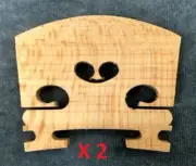 Two 1/2 Size Violin Bridges. High Quality. Low Cost UNFIT UNCUT