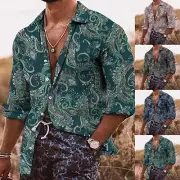 Shirts Shirts Stylish Turn-down Beach Button Down Casual Collar Comfortable