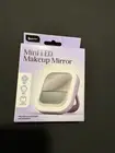 Lavender Glow Mini Travel LED Makeup Mirror with Pop-Out Stand