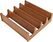 FUNNETOYU 1Set Bamboo Shoe Rack Standing Organizer for Entryway Closet Space Saving Storage Shelf for High Heels Boots Sneakers Bamboo Design