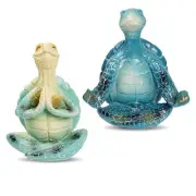 2 PCS Sea Turtle Meditation Home Decor, Meditation Figurine, Home Decor8896