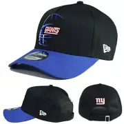 New Era New York Giants 940 Strapback Hat NFL Black Blue A Frame Dad Cap