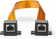 Nedis CAT5e Cable - UTP - RJ45 (8P8C) Female - RJ45 (8P8C) Female - 0.30 m - Flat - PVC - Orange - Box