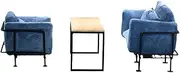 1/6 Scale Sofa and Table -Set Mini Furniture Simulation for 12 "Action Figure Accessories for Photo Frequisites Ornaments