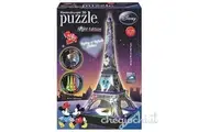 Mickey Minnie Eiffel Tower 3D Jigsaw Puzzle, 216 Piece