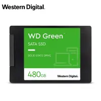 在飛比找Yahoo奇摩購物中心優惠-WD 綠標 480GB 2.5吋SATA SSD