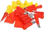 Cabilock 1 Set Glue Sealant Caulk Nozzle Applicator Epoxy Resin Mixing Sticks Large Glue Sticks Caulk Tools Glue Applicator Nozzle Caulking Extension Nozzle Sealant Tip Stainless Steel