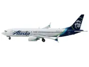 Boeing 737 MAX 8 Alaska Airlines N801AK White w/ Blue Tail 1/400