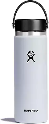 Hydro Flask 20 oz Wide Mouth Bottle with Flex Cap - White