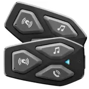 INTERPHONE UCOM 3 TWIN PACK BLUETOOTH MOTORCYCLE BIKE HELMET INTERCOM HEADSET