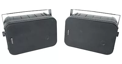 (2) Rockville HP65S-8 6.5" Black Outdoor Patio Backyard Swivel Garden Speakers