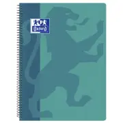 Oxford Classic Spiral Notebook, Plastic Cover, Grid 4 X 4, Color Aqua