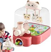 Tabletop Pinball Machine - Cute Bear Arcade Tabletop Pinball Game - Interactive Toys, Learning Activities, Fine Motor Skills Girls Ages 3+