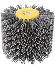 SIGNI Abrasive Wire Drawing Wheel Burnishing Polishing Brush Drum for wooden furniture floor polishing 120X100mm 80 Grit 1pack