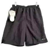 Louis Garneau Black Nylon Chamois Padded "Baggy" MTB Cycling Shorts - M
