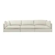 [James Lane] Finley Toorak Pearl Modular Sofa - 3 Seater
