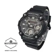 Casio Analog-Digital Black Resin Band Watch AEQ120W-1A