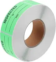 KICHOUSE 1 Roll Inventory Tags Sticky Labels Stickers Expo Dry Erase Markers Card Record Service Stickers Address Labels Inventory Labels Basket Labels Clip Storage Stickers Bin Green PVC