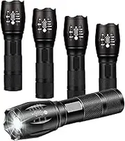 5/10/20 Pack ​LED Torch,Super Bright Flashlight,5 Modes Adjustable Focus, Waterproof Lightweight Mini Handheld Torch for Camping, Home, Emergency, Hiking, Outdoor (5 Pack)