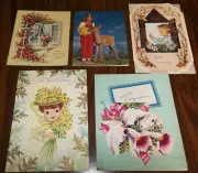 Vintage Lot of 105 Unused Greeting Cards Some Envelopes Pop Up Birthday Get Well