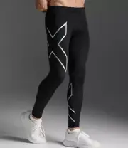 2XU Mens Compression Long Tights - Black/Silver