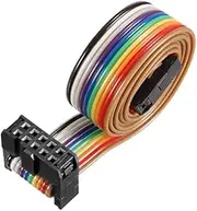 XYWHPGV IDC Rainbow Wire Flat Cable 10P A-type FC/FC Connector 2.54mm Pitch 0.5m/19.7inch Length(80153 eb032 966b6 ea5a6 13e01 d529c