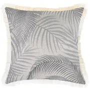 Cushion Cover-Coastal Fringe-Seminyak Smoke-45cm x 45cm