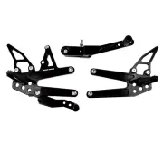 Driven TT Black Aluminum Rearsets (DRP-731-BK)