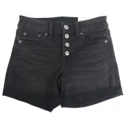 NEW American Eagle Mid Rise Next Level Stretch Midi Women's Black 0/25 Low Rise