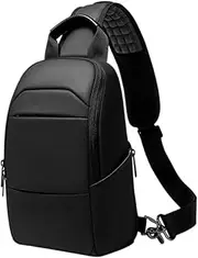 [DEARMAMY] Men's Fashionable Shoulder Pouch Lightweight Chest Bag Side Pocket Waterproof Diagonal Bag for Travel