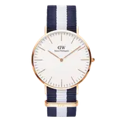 Daniel Wellington Classic 40 Glasgow Rose Gold & White Watch