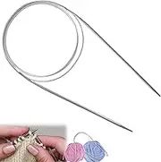 1PCS 4mm Circular Knitting Needles Stainless Steel Knitting Needles 4mm Round Knitting Needles Double Pointed Circular Needles for Knitting Blanket Knitting Large Projects Gloves Scarves
