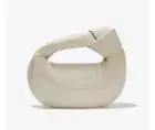 Melie Bianco white Cream Alexandra top knot vegan leather bag