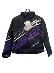 Arctiva Woman's Winter Comp Jacket Black and Purple SM 3121-0641