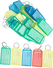 CANIGHT Mark Keychain 25 Labels Tags for Keychain Organization Wall Mountable Id Tags for Hotel Dorm