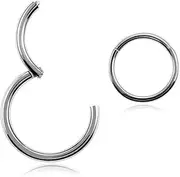 [Serenity Body Jewellery] 316L Surgical Stainless Steel 18G Silver Huggie Hoop Sleeper Earrings 6mm 8mm 10mm 12mm Thin Small Hinged Hypoallergenic For Women Men Girls Kids Lobe Cartilage Helix