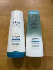 2 Dove Advanced Series Oxygen Moisture Shampoo & Conditioner 12oz