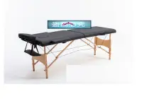 在飛比找Yahoo!奇摩拍賣優惠-(ys小舖)攜帶式折疊美容床按摩床理櫸木 理療床 spa 紋
