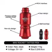 Tattoo Machine Mini Set Wireless RCA Interface Rotary Tattoo Battery Pen Gun Ki