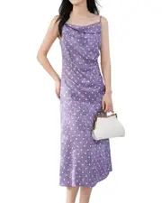 OUNIXUE Sleeveless Midi Dress