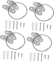 Vaguelly 4 Sets Furniture Safety Straps Falling Prevention Tool for Securely Anchoring Furniture to Walls Strong Design with Sturdy Screws for Enhanced Safety