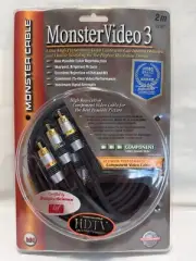 MONSTER CABLE Monster Video 3 Component Video Cable - New Sealed