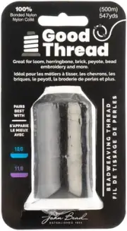 John Bead Good Thread 500m Spool-Black 7442BLK