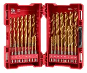 Milwaukee 48894862 - Shockwave Red Helix Titanium Drill Bit Set - 29 Piece
