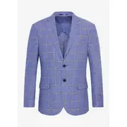 Levings Linen Check Blazer